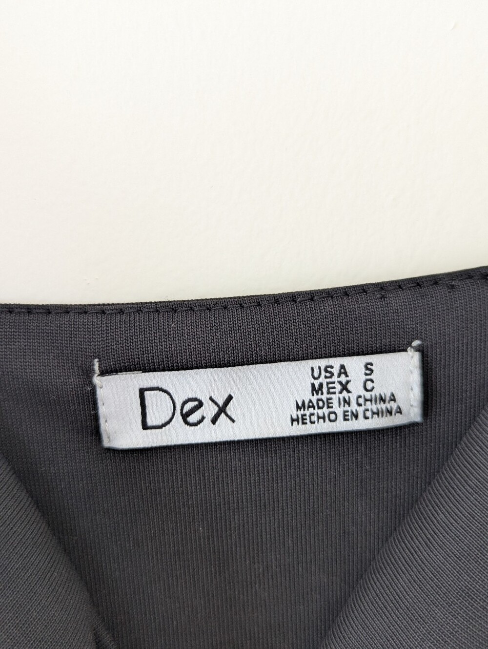 Dex The Georgina Romper: Black/Charcoal Cowl Neck Spaghetti Straps Small - Picture 9 of 10